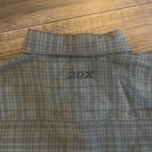 WRANGLER | Men's 20x Olive Green Black Pattern Western Cowboy XL NWOT - Picture 3 of 6